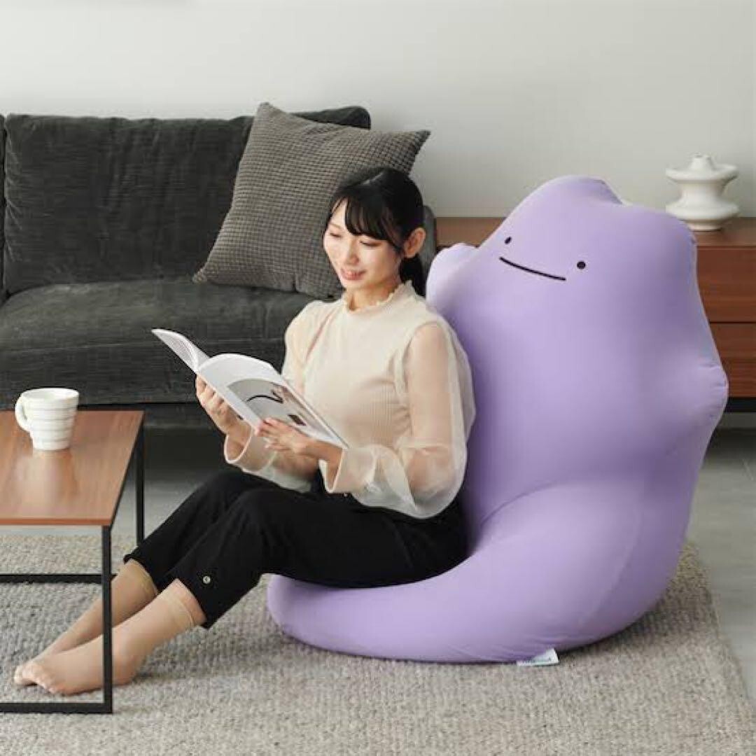 *✽ Yogibo Hugger ヨギボー メタモン ✽* Ditto Metamon Yogibo Hugger Pokemon Center Beads Cushion