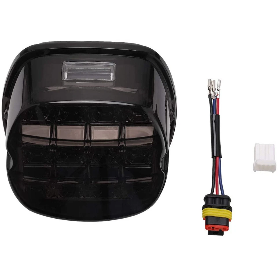 烟熏 LED 尾灯停止灯适用于 Harley Touring Dyna Glide Softail Sportster — 第 4/4 张图片