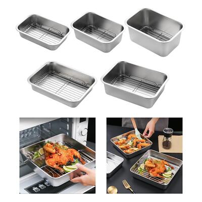 Baking Sheet Pan with Rack Baking Tray Oven Tray for Kitchen