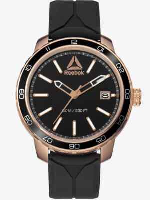 Reebok Forge 1.0 Black & Rose Gold Men's Watch RD-FOR-G3-S3IB-B3 New Old Stock