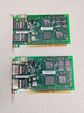 Q-Logic Lot of 2 QLA2212F/66 Dual Channel Gigabit FC PCI-X SC Adapter FC0610404