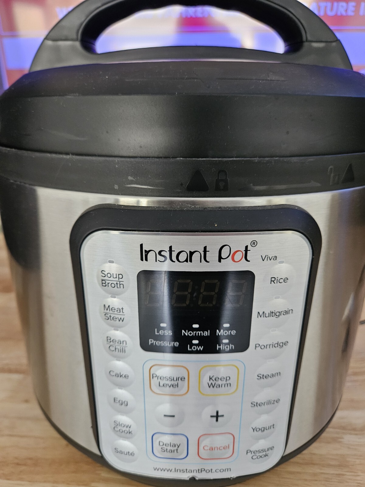 Instant Pot Viva Electric Pressure Cooker - Stainless Steel/Black, 8Qt-image
