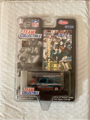 1999 Fleer NFL DAN MARINO Miami Dolphins Diecast Vehicle/Trading Card - NEW