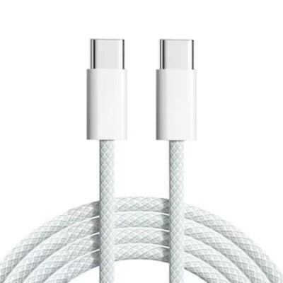60W USB-C to USB-C Cable Fast Charge Cord For iPhone15/Plus/16 ProMax /iPad Lot