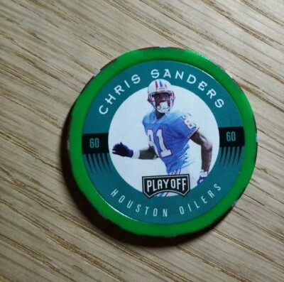 NFL Pokerchip - Houston  Oilers #81 Chris Sanders 