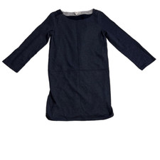 Ann Taylor Women's Gray Fleece Long Sleeve Mini Dress Size Medium