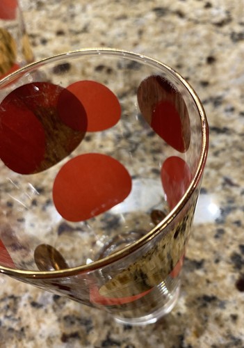 1957 Russel Wright Eclipse Zombie Glasses 6pc Set in Salmon Pink - Picture 3 of 8