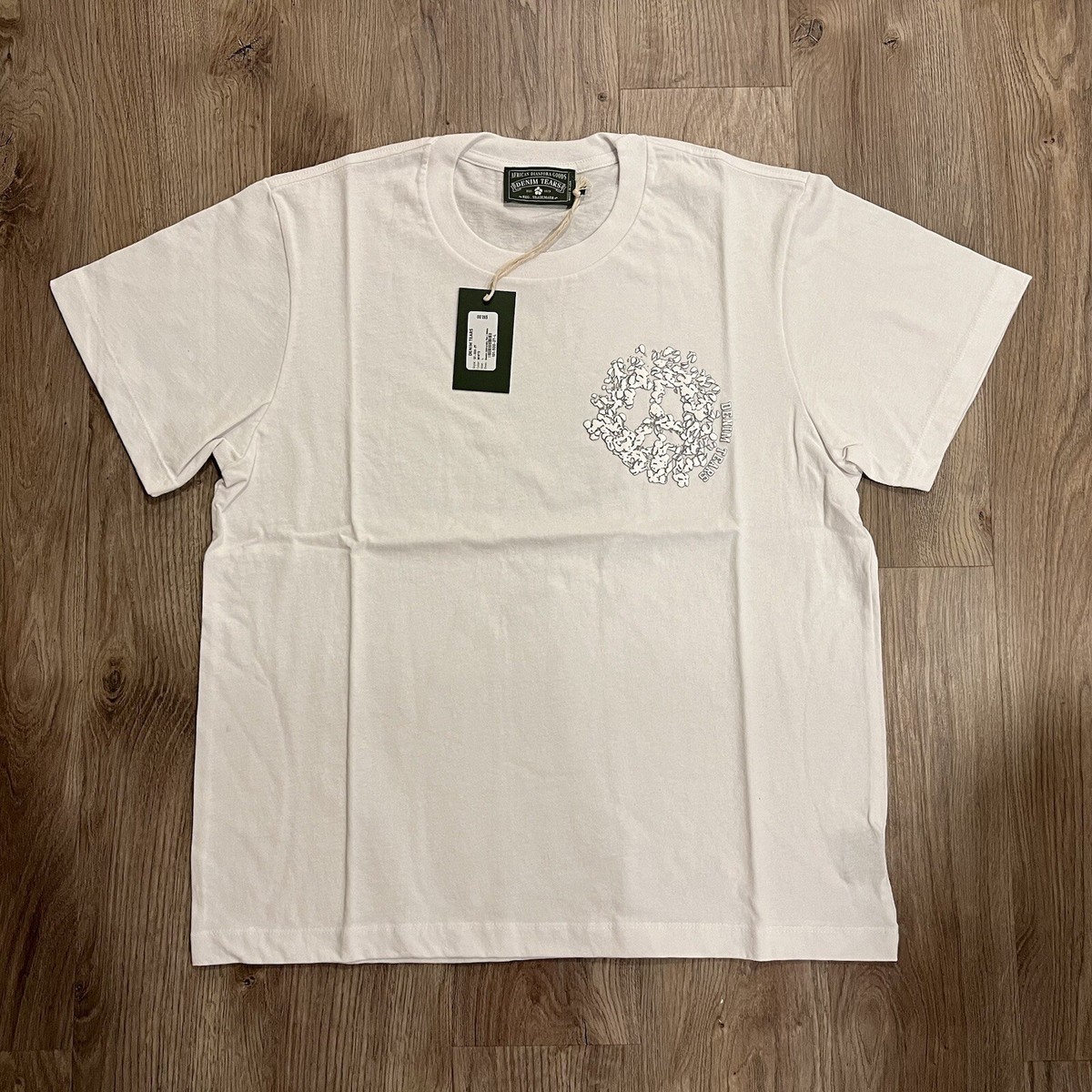 Size M- Denim Tears University Tee Brand New White AUTHENTIC