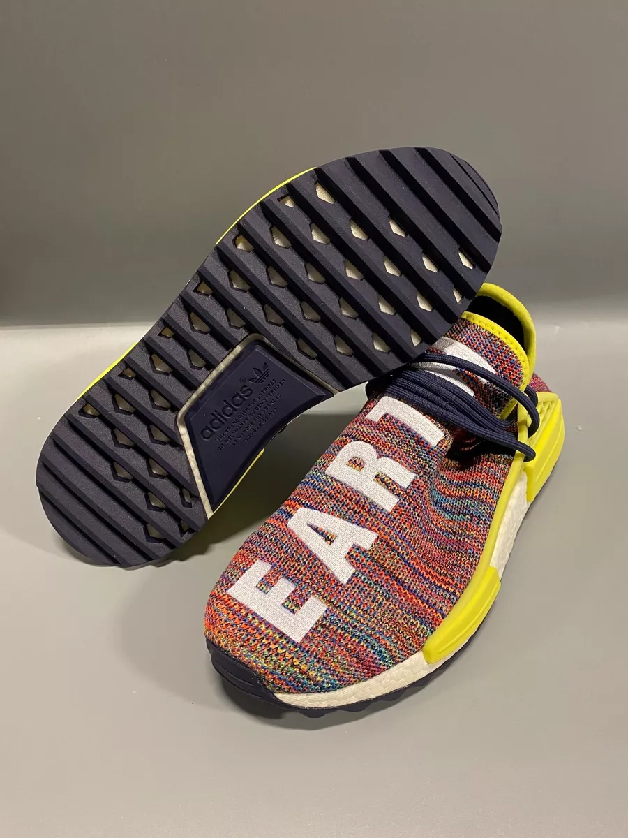 (Size 9) DS Adidas x Pharrell NMD Human Race Trail Multi-Color AC7360 Mens Shoes