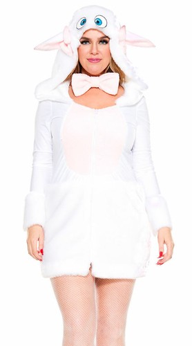 Costume Sexy Cute Fluffy Hooded Dress 