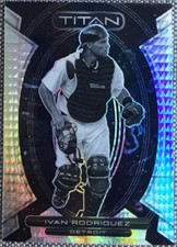 2023 Panini Chronicles Titan HYPER PRIZM SP Ivan Rodriguez #d /75 RARE