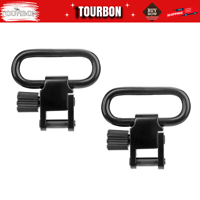 TOURBON Shooting Rifle Shotgun Sling Swivels Metal Attachment Clip Quick Detach