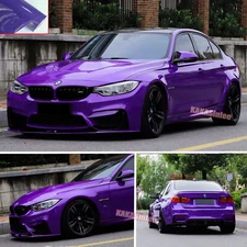 High Glossy Bright PUR Whole Car Motor Vinyl Wrap Hood Sticker Decal Air Free US