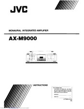 JVC AX-M9000 Amplifier Owners Instruction Manual Reprint
