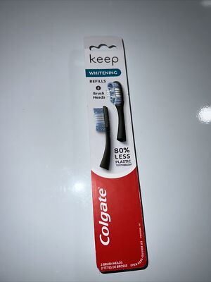 Colgate Keep Whitening Refills - 2 Brush Heads - NEW