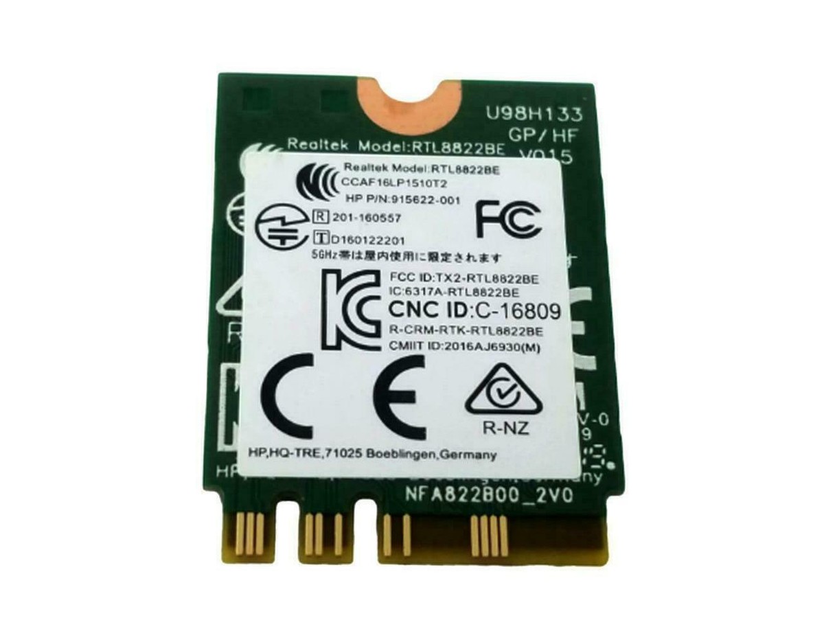 HP WIFI Chip Wireless LAN 802.11a/b/g/n/ac and BLUETOOTH 4.2