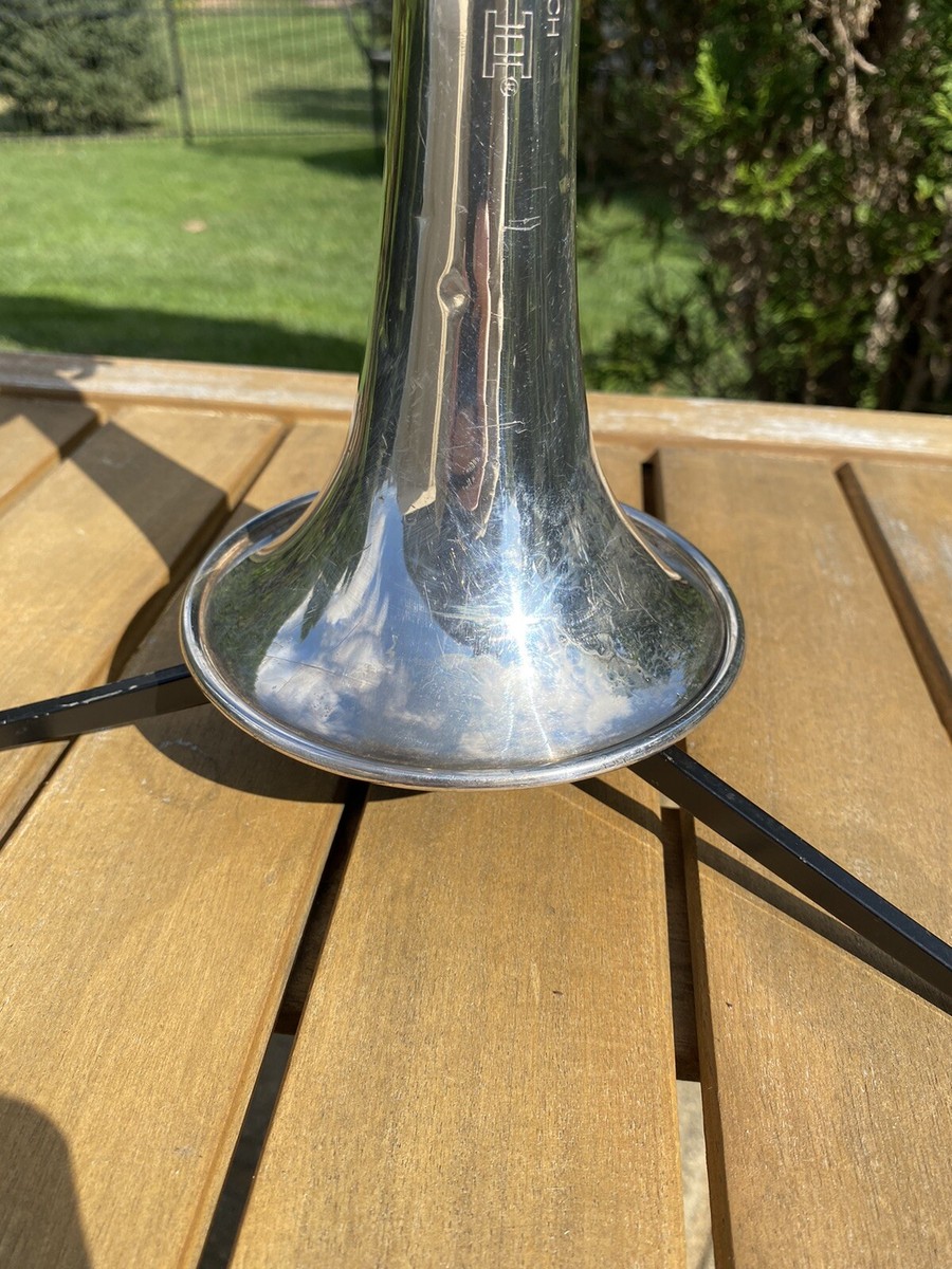 Vintage Vincent Bach Mercedes II Silver Trumpet W/ Hardshell Case