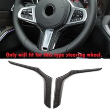 Gloss Carbon Fiber Print Steering Lower Trim Cover Fits 19-24 G20 330i M340i