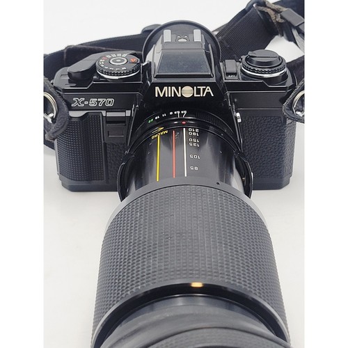 Minolta X-570 35mm Film Camera w/Vivitar Series 1 70-210 mm Lens JAPAN - Picture 22 of 24