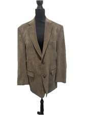 VTG Lauren Ralph Lauren Brown Corduroy Blazer Men s 42R Paisley Lined Sport Coat