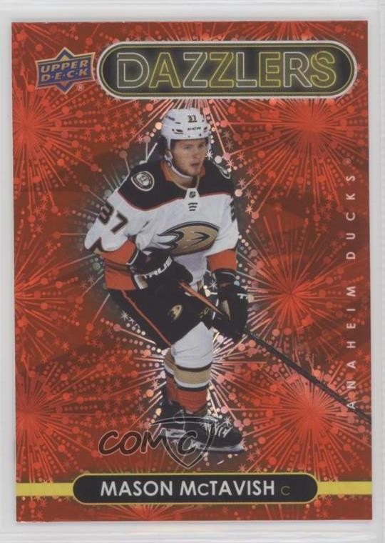 2021-22 Upper Deck Series 2 Dazzlers Red Mason McTavish #DZ-51 Rookie RC