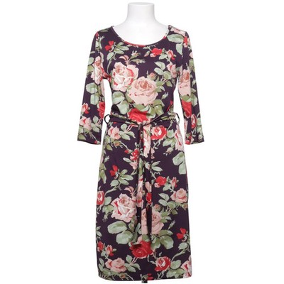 King Louie, Kleid, Größe: M, Schwarz/Mehrfarbig, Elasthan/Polyester, Blumen #qLB