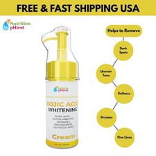 KOJIC ACID Skin Whitening Serum Dark Spot Cream with Vitamin C 4 fl oz/ 120 ml