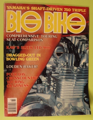 Big Bike Magazine October 1976 Vintage Touring High-Performance Motorcycles