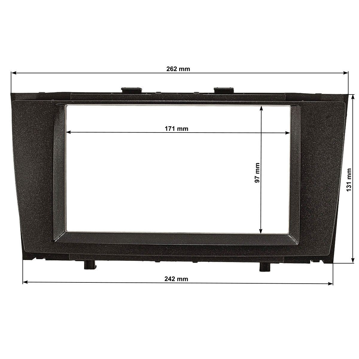 Mascherina radio 9 pollici dispositivo tablet adatta per Toyota Avensis T27 2008-2018 nera foto 4