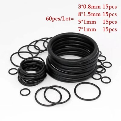 60pcs/Lot Rubber Seal O-Rings Gas Seal Kit For Dupont Lighters & Famous Brand Li