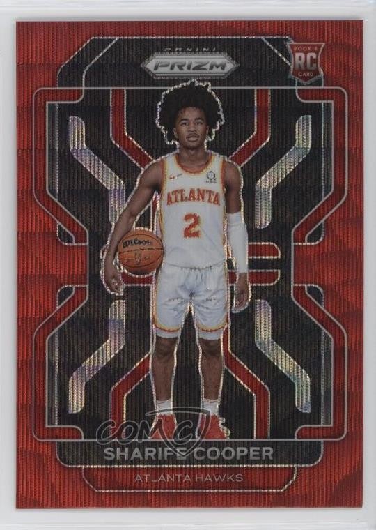 2021-22 Panini Prizm Ruby Wave Prizm Sharife Cooper #280 Rookie RC