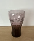 Purple Glass Vintage Coca Cola Drinking Cup 6 Inch Tumbler Purple Collectible