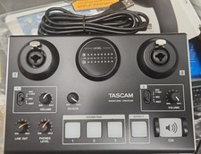 Used No Box Tascam US-42 Ministudio Creator USB Podcasting Interface - Black