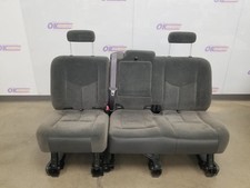 05 Chevy Silverado 2500 Ls Seat Rear Gray Cloth Crew Cab