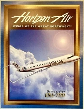 RARE Horizon Air Bombardier CRJ-700 - Maroon Livery - Trading Card