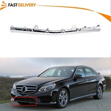 Middle Lower Front Bumper Chrome Trim Molding Fit For 14-16 Mercedes W212 E350