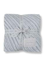 Barefoot Dreams CozyChic Throw, Moonbeam 54" x 72" New