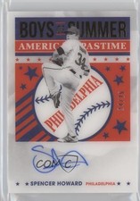 2021 Panini Chronicles Boys of Summer Gold 24/25 Spencer Howard #BOS-SH Auto rs2