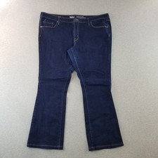 Mossimo Jeans Women's Sz 18R Mid Rise Skinny Boot Dark Wash Normcore Cute Trendy