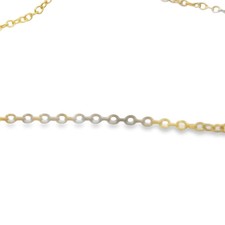 Gold Plated Brass Round Cable Chain 1.8mm Anti Tarnish - 1 Foot