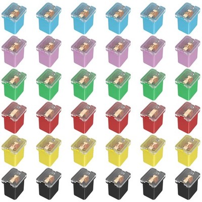 36Pc JCase Fuse Assortment Kit Low Profile 20A-80A Ford Chevy GM Toyota