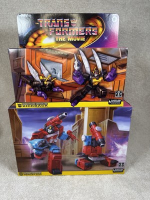 Hasbro Transformers The Movie Perceptor & Kickback Exclusive Figures. NIB!