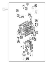 Genuine Mopar Cylinder Block Oil Hole Plug 5047278AA