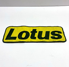 Vintage Lotus Logo Emblem Embroidered Patch Yellow Green Automotive Car