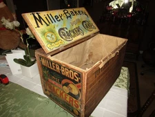 SCARCE MILLER BAKERY CO. SODA CRACKERS & CAKES / TERRE HAUTE, INDIANA ADV. BOX