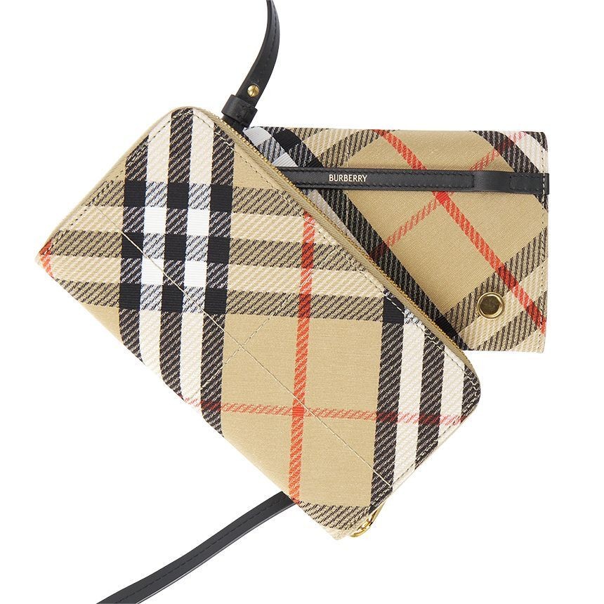 BURBERRY レディース ショルダーバッグ 8103375 Burberry Checked Women's Pouch Shoulder Bag 8103375