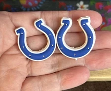 2 Pce INDIANAPOLIS Football Team Silicone Focal Beads DIY Jewelry Beadable Pens