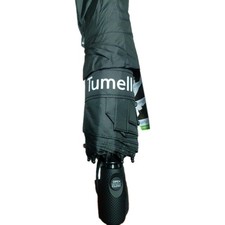 Tumella Strongest Windproof Umbrella, Solid Black, Compact Travel, Press To Open