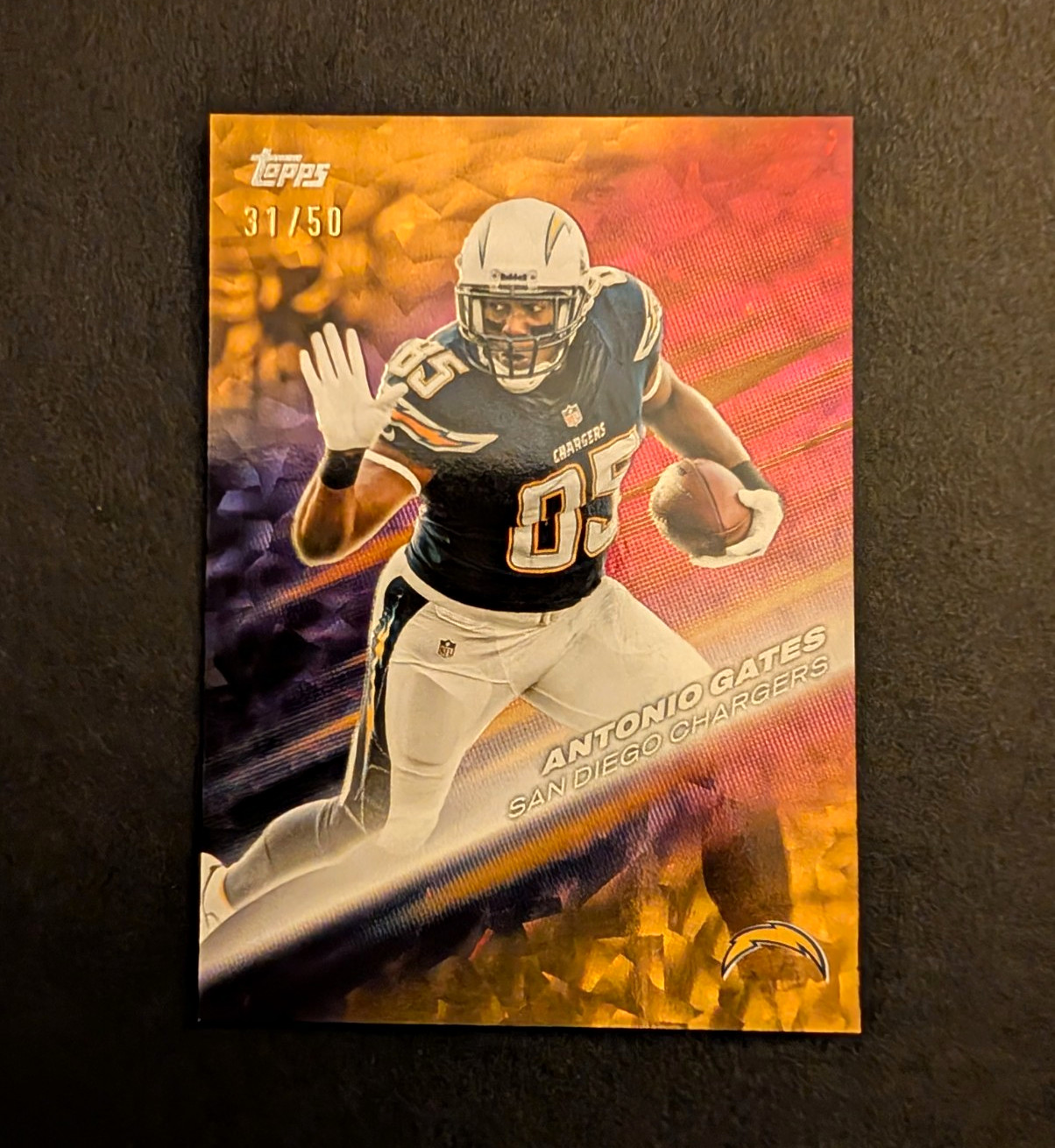 2026 Topps NFL Flagship Antonio Gates Greats of the Game GOLD #'d /50 SSP!!🔥🔥