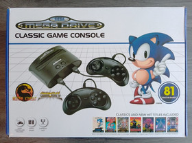 AtGames Sega Mega Drive Mini Classic Console.  Boxed.  Complete.  Tested.  VGC.